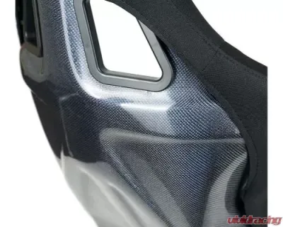 NRG Carbon Fiber Bucket Seat Large Blue - RSC-302CF/BL