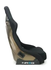 NRG Carbon Fiber Bucket Seat Large Gold                                     - RSC-302CF/GD - Image 3