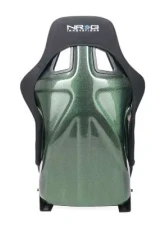 NRG Carbon Fiber Bucket Seat Large Green                                     - RSC-302CF/GN - Image 5