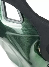 NRG Carbon Fiber Bucket Seat Large Green                                     - RSC-302CF/GN - Image 7