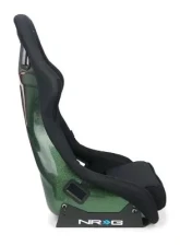 NRG Carbon Fiber Bucket Seat Large Green                                     - RSC-302CF/GN - Image 3