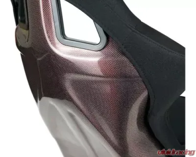 NRG Carbon Fiber Bucket Seat Large Red - RSC-302CF/RD