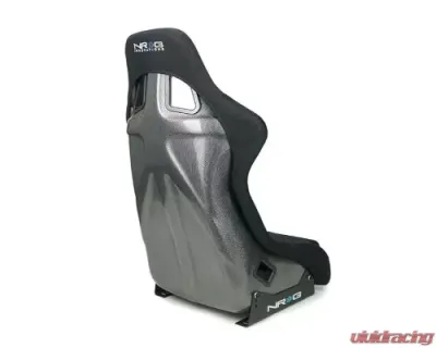 NRG Carbon Fiber Bucket Seat Large Silver - RSC-302CF/SL