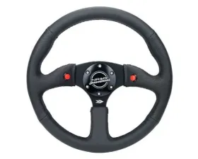NRG Reinforced Steering Whl - 350MM Sport Leather Racing 2.5