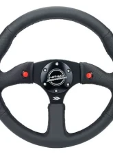 NRG Reinforced Steering Whl - 350MM Sport Leather Racing 2.5" Deep Comfort Grip                                     - RST-023D-R - Image 3