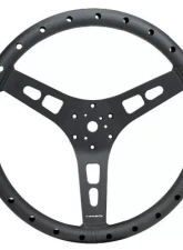 NRG Reinforced Steering Whl - 380MM Sport Full Aluminum Light Weight Welded Steering Whl                                     - RST-025MB - Image 4