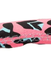 NRG Reinforced Steering Whl - 350MM Sport Steering Whl 3' Deep Savage Pinkleopard Printed Micro Fiber Vegan Material Matte Black Spoke                                     - RST-036MB-SV-PK - Image 5