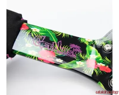 NRG Reinforced Steering Whl - Forrest Wang Signature 3" Deep 5MM Tropical Hydrodip Spoke 350MM Sport Steering - RST-036TROP-FW