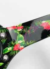 NRG Reinforced Steering Whl - Forrest Wang Signature 3" Deep 5MM Tropical Hydrodip Spoke 350MM Sport Steering                                     - RST-036TROP-FW - Image 7