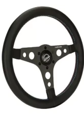 NRG 350MM Sport Steering Whl M3 Stitching And Non Deep Dish.                                     - RST-068BK - Image 2