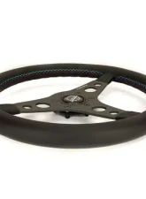 NRG 350MM Sport Steering Whl M3 Stitching And Non Deep Dish.                                     - RST-068BK - Image 4