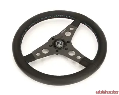 NRG 350MM Sport Steering Whl M3 Stitching And Non Deep Dish. - RST-068BK