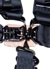 NRG Sfi 16.1 5Pt 3 Inch Seat Belt Harness / Latch Link - Black                                     - SBH-5PCBK-1221 - Image 3