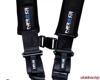 NRG Sfi 16.1 5Pt 3 Inch Seat Belt Harness / Latch Link - Black - SBH-5PCBK-620