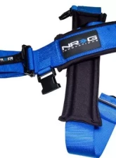 NRG Sfi 16.1 5Pt 3 Inch Seat Belt Harness / Latch Link - Blue                                     - SBH-5PCBL-620 - Image 2