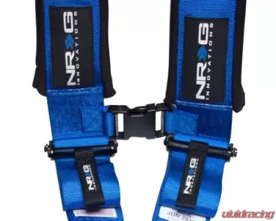 NRG Sfi 16.1 5Pt 3 Inch Seat Belt Harness / Latch Link - Blue - SBH-5PCBL-620