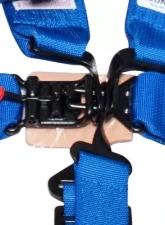NRG Sfi 16.1 5Pt 3 Inch Seat Belt Harness / Latch Link - Blue                                     - SBH-5PCBL-620 - Image 3