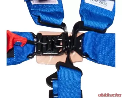 NRG Sfi 16.1 5Pt 3 Inch Seat Belt Harness / Latch Link - Blue - SBH-5PCBL-620