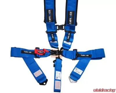 NRG Sfi 16.1 5Pt 3 Inch Seat Belt Harness / Latch Link - Blue - SBH-5PCBL-620