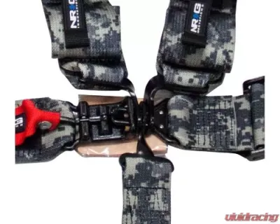 NRG Sfi 16.1 5Pt 3 Inch Seat Belt Harness / Latch Link - Digital Camo - SBH-5PCDCAMO-GY-1221