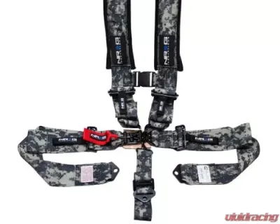 NRG Sfi 16.1 5Pt 3 Inch Seat Belt Harness / Latch Link - Digital Camo - SBH-5PCDCAMO-GY-1221