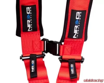 NRG Sfi 16.1 5Pt 3 Inch Seat Belt Harness / Latch Link - Red - SBH-5PCRD-620