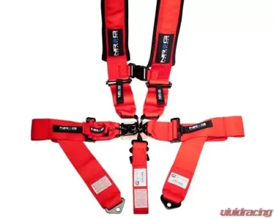 NRG Sfi 16.1 5Pt 3 Inch Seat Belt Harness / Latch Link - Red - SBH-5PCRD-620