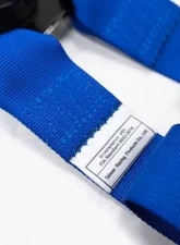 NRG Fia Approved 6Pt 2 Inch Shoulder Belt For Hans Device. Rotary Cam Lock Buckle, 3" Waist Belt And Crutch Belt - Blue                                     - SBH-HRS6PCBL - Image 4