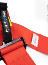 NRG Fia Approved 6Pt 2 Inch Shoulder Belt For Hans Device. Rotary Cam Lock Buckle, 3" Waist Belt And Crutch Belt - Red                                     - SBH-HRS6PCRD - Image 2