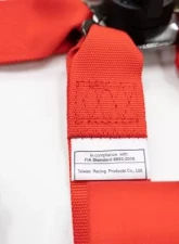 NRG Fia Approved 6Pt 2 Inch Shoulder Belt For Hans Device. Rotary Cam Lock Buckle, 3" Waist Belt And Crutch Belt - Red                                     - SBH-HRS6PCRD - Image 4