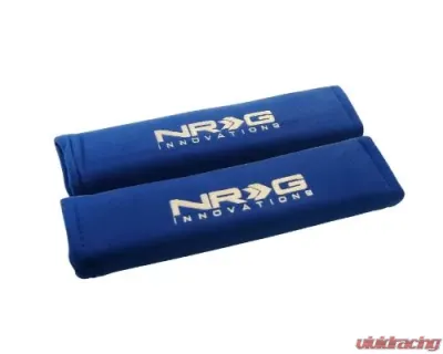 NRG Seat Belt Pads 2.7" Wide X 11" - Blue 2Piece Short - SBP-27BL