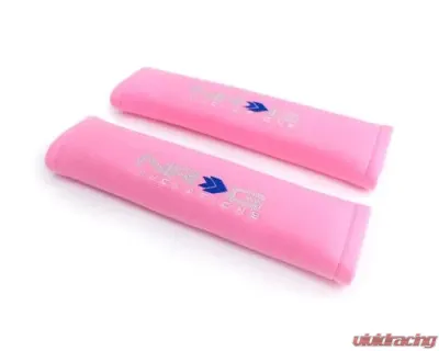 NRG Seat Belt Pads 2.7" Wide X 11" - Pink 2Piece Short - SBP-27PK