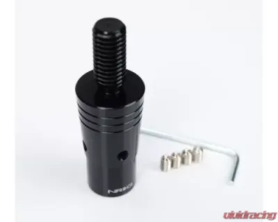 NRG 14MM Euro Aluminum Adapter W/ M10X1.5 Thread Pitch Black - SKA-014BK