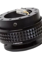 NRG Quick Release Kit - Black Body - Black Pyramid Ring                                     - SRK-210BK/BK - Image 2