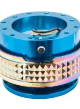 NRG Quick Release Kit - Blue Body - Neochrome Pyramid Ring                                     - SRK-210BL/MC - Image 2