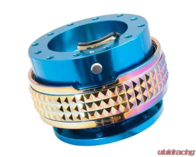NRG Quick Release Kit - Blue Body - Neochrome Pyramid Ring - SRK-210BL/MC
