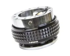 NRG Quick Release Kit - Gunmetal Body - Black Pyramid Ring