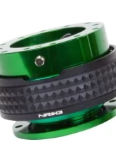 NRG Quick Release Kit - Green Body - Black Pyramid Ring                                     - SRK-210GN/BK - Image 2