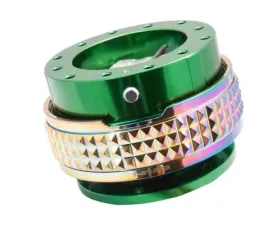 NRG Quick Release Kit - Green Body - Neochrome Pyramid Ring
