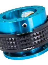 NRG Quick Release Kit - New Blue Body - Black Pyramid Ring                                     - SRK-210NB/BK - Image 2