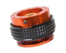 NRG Quick Release Kit - Orange Body - Black Pyramid Ring