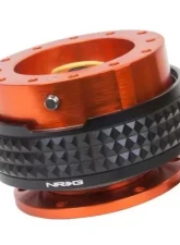 NRG Quick Release Kit - Orange Body - Black Pyramid Ring                                     - SRK-210OR/BK - Image 2