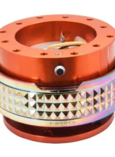 NRG Quick Release Kit - Orange Body - Neochrome Pyramid Ring                                     - SRK-210OR/MC - Image 2