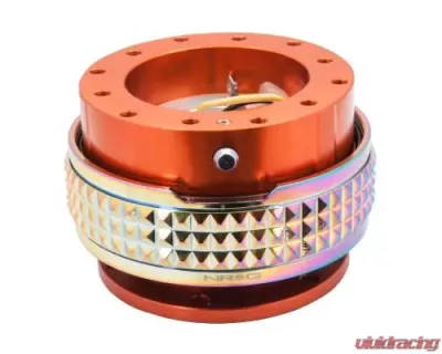 NRG Quick Release Kit - Orange Body - Neochrome Pyramid Ring - SRK-210OR/MC