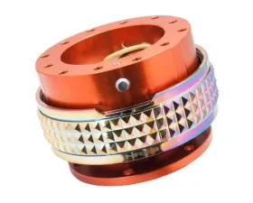 NRG Quick Release Kit - Orange Body - Neochrome Pyramid Ring