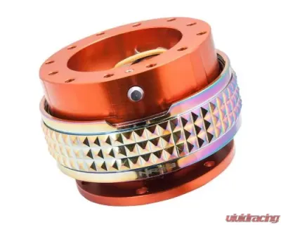 NRG Quick Release Kit - Orange Body - Neochrome Pyramid Ring - SRK-210OR/MC