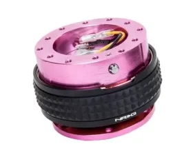 NRG Quick Release Kit - Pink Body - Black Pyramid Ring