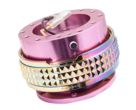 NRG Quick Release Kit - Pink Body - Neochrome Pyramid Ring