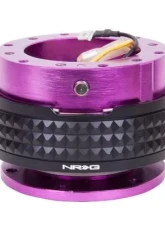 NRG Quick Release Kit - Purple Body - Black Pyramid Ring                                     - SRK-210PP/BK - Image 2