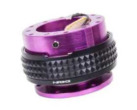 NRG Quick Release Kit - Purple Body - Black Pyramid Ring